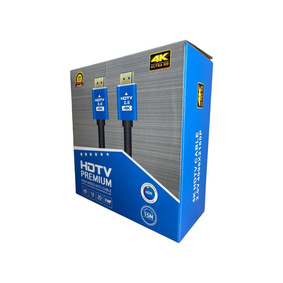 CABLE HDMI 2.0 15 METROS 4K ULTRA HD 60HZ 2160P