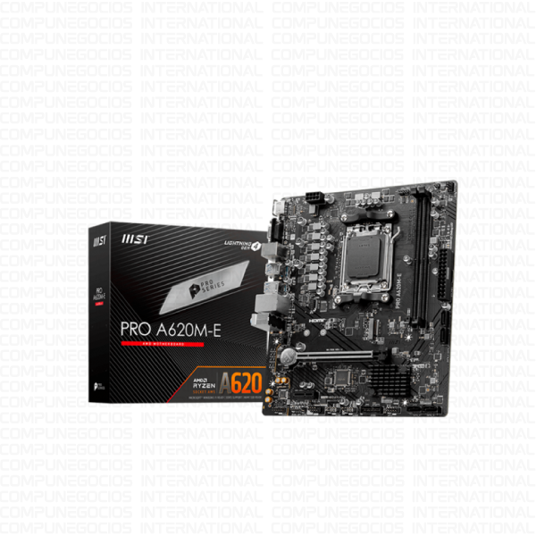 MOTHERBOARD MSI PRO A620M-E CHIPSET AMD A620 SOCKET AM5 HDMI VGA MATX