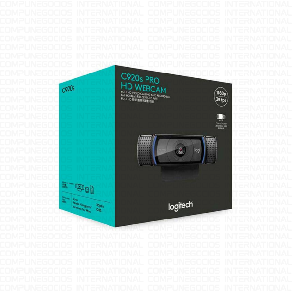 CAMARA LOGITECH C920S PRO HD BLACK 960-001257