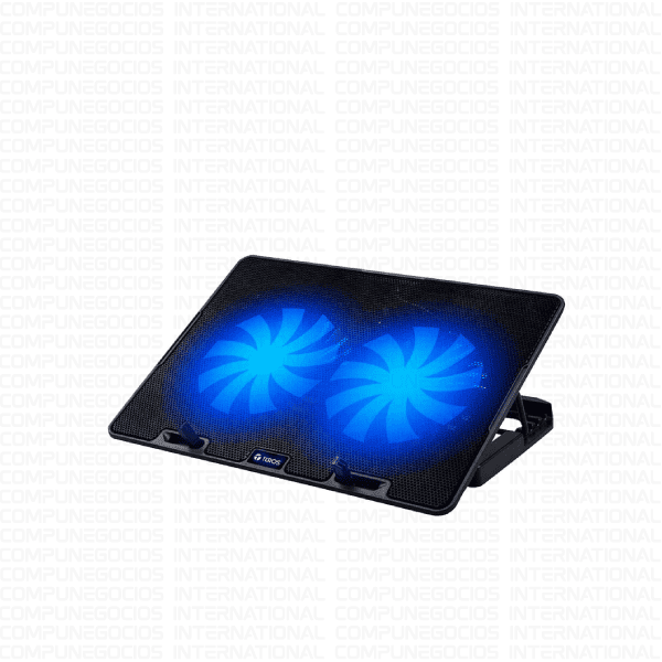 COOLER TEROS TE-7020N, 2 FAN DE 12CM, COMPATIBLES CON LAPTOP HASTA 15.6"
