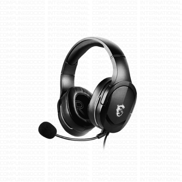 AUDÍFONO GAMING MSI IMMERSE GH20 V2 CON MICRÓFONO AJUSTABLE RECUBIERTO