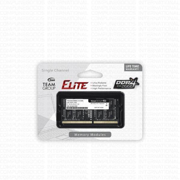 RAM TEAM GROUP ELITE DDR4 8GB 3200 MHz SODIMM