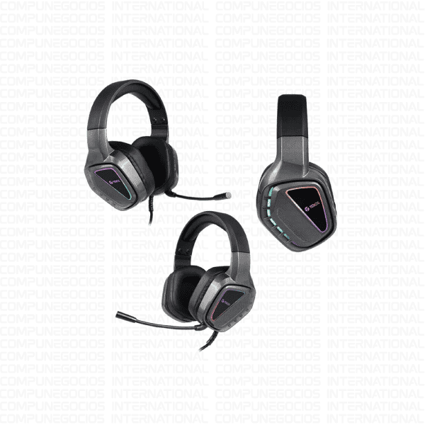 AUDÍFONO GAMING TEROS TE-8171N ESTÉREO CON MICROFONO Y LUCES RGB