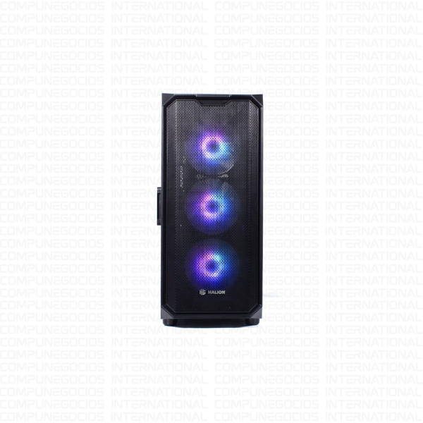 CASE GAMER HALION IRONMAN-X FUENTE 550W PANEL LATERAL VIDRIO 3 COOLER RGB