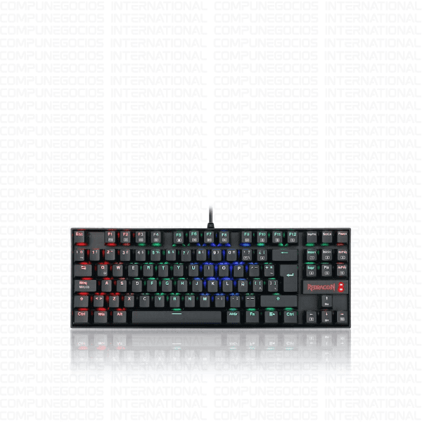 TECLADO GAMING REDRAGON KUMARA K552 MECÁNICO RGB NEGRO