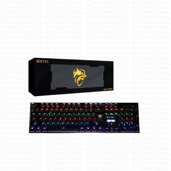 TECLADO GAMING BOETEC GMT-607 MECÁNICO, RETROILUMINADO
