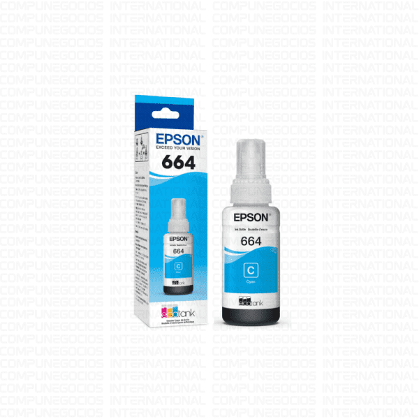 TINTA EPSON 664 CYAN (C13T66422A) 70 ML