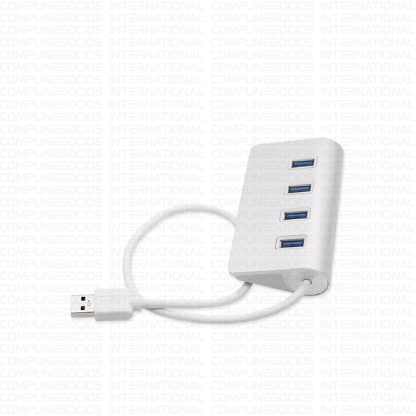 HUB 4 PUERTOS 2TB KNT-1151 USB 3.0 ALUMINIO REDONDO  5GBPS