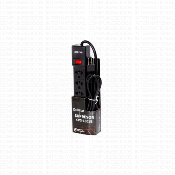 SUPRESOR DE PICO DELUXE 6 PINES UNIVERSALE SCPS-1001B  - 1.2M DE CABLE