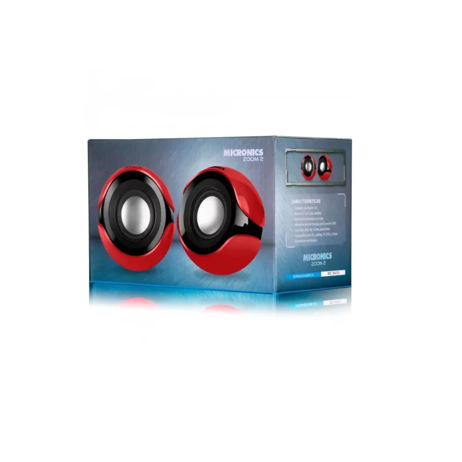 PARLANTE MICRONICS S402R ZOOM 2 ROJO