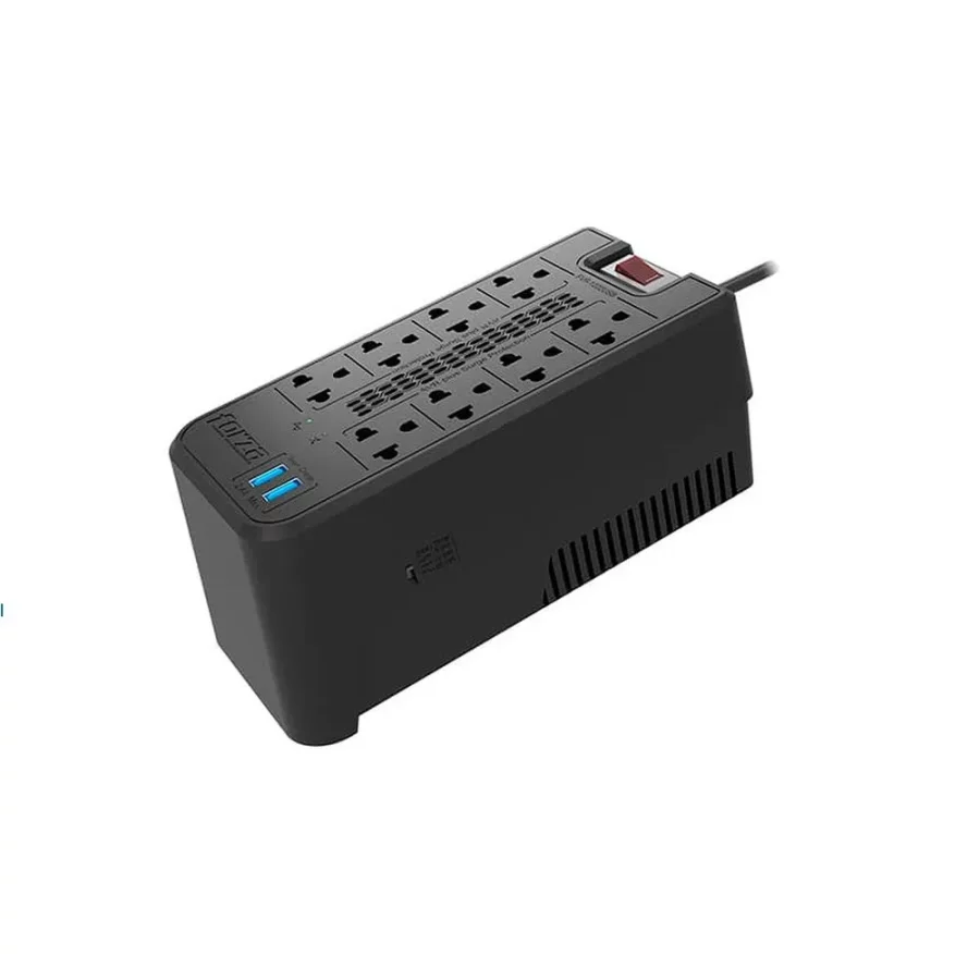 ESTABILIZADOR FORZA 1200VA/600W FVR-1222USB 8 TOMAS 220V