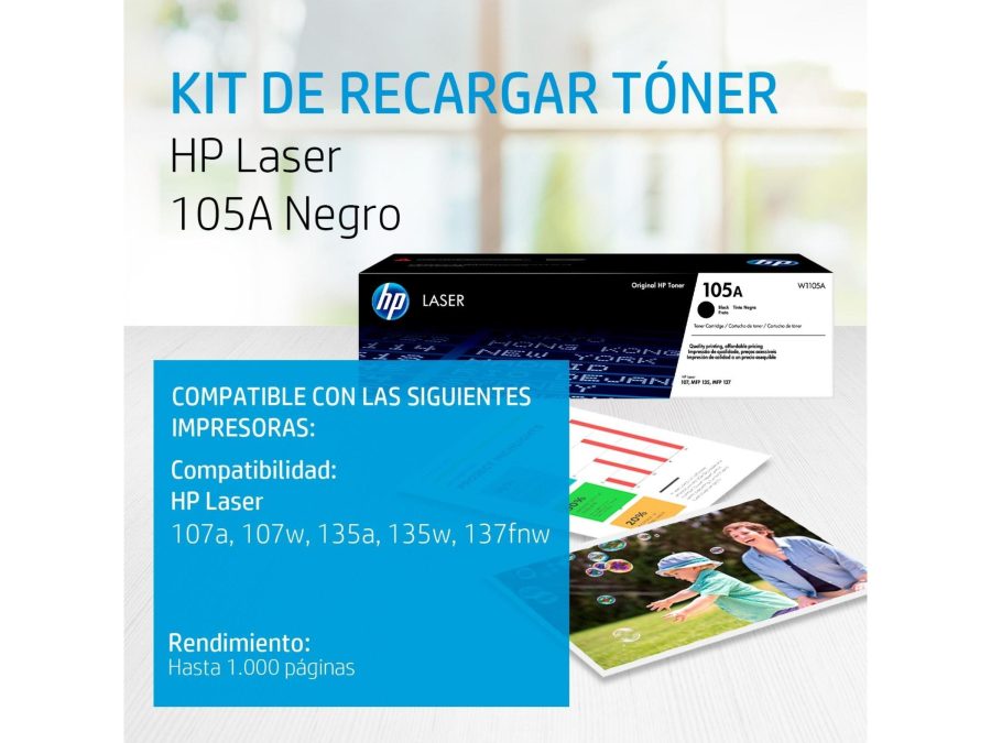 TONER HP 105A (W1105A) BLACK LASER 107 MFP 135 MFP 137