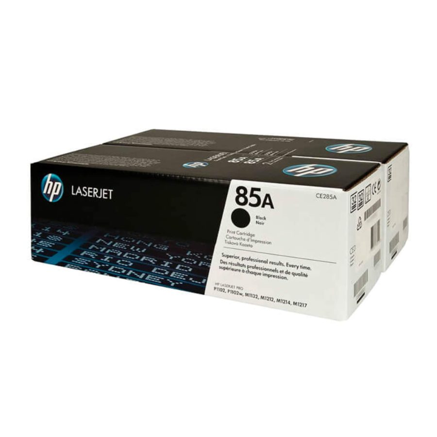 TONER HP 85A (CE285AD) DUAL PACK BLACK LASERJET PRO P1102 P1102W M1132 M1212 M1214 M1217