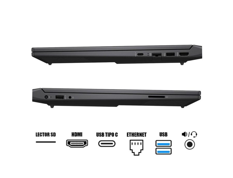 LAPTOP HP VICTUS 15-FB2082 RYZEN 5-8640H VICTUS 15-FB2082 RAM 8GB SSD 512GB RTX 4050 6GB WIN11 PANTALLA 15.6" FHD (PN: A14MNUA#ABA)