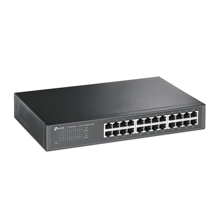 SWITCH TP-LINK TL-SG1024D DE 24 PUERTOS GIGABIT 10/100/1000 MBPS METÁLICO PN:1730502267