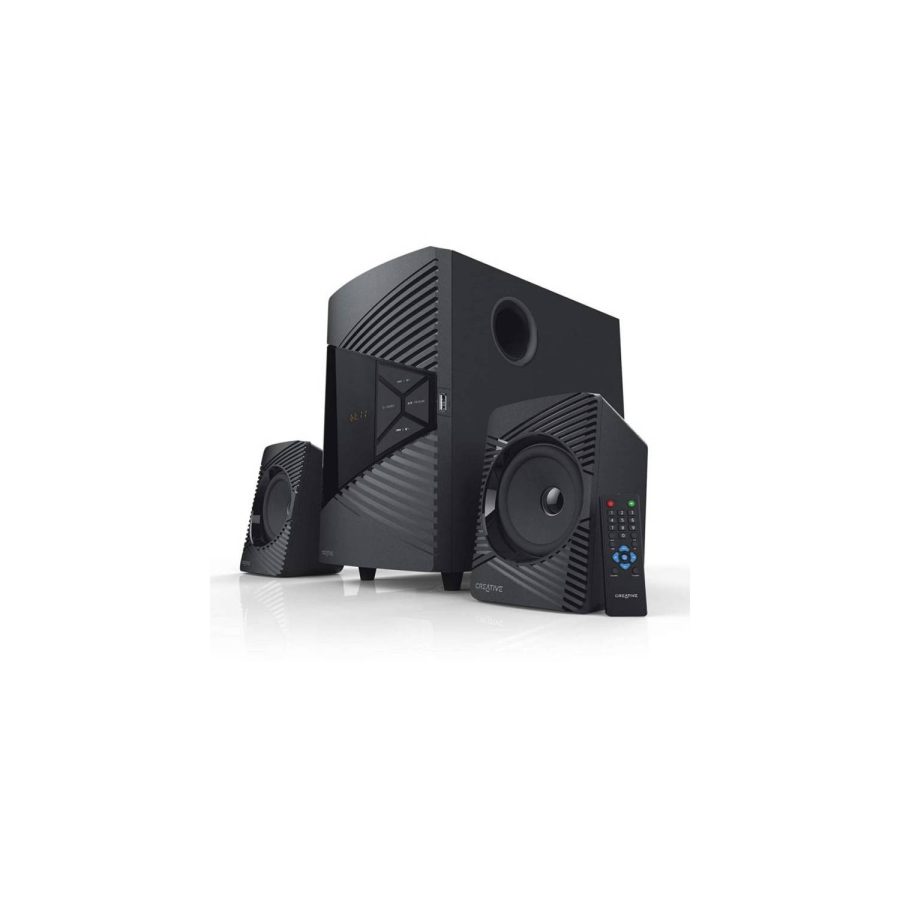 PARLANTE CREATIVE E2500 2.1 30W/60W BT/ FM/ USB/ 3.5MM 220V BLACK