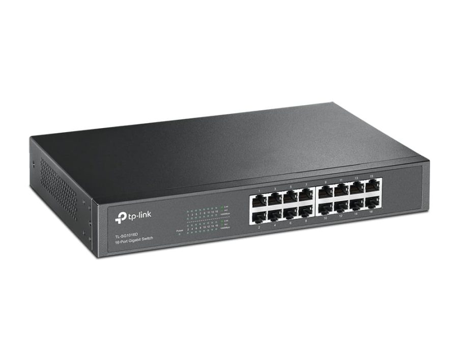 SWITCH TP-LINK TL-SG1016 DE 16 PUERTOS 10/100/1000 MBPS METALICO