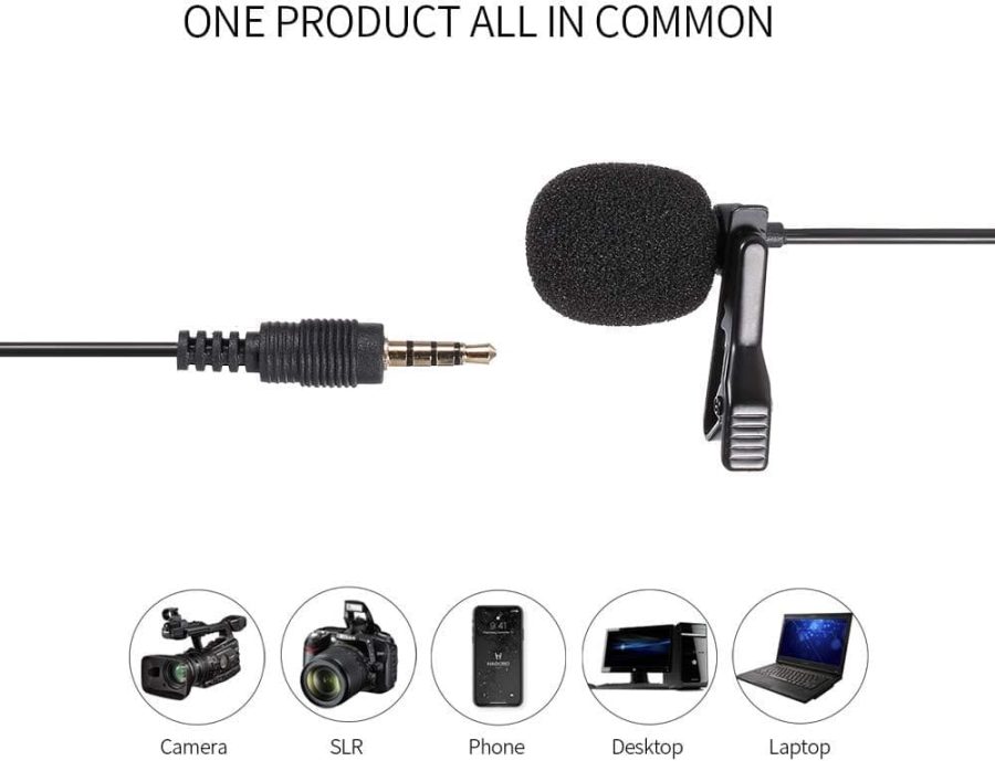 MICROFONO LAVALIER GL-119 CONDENSADOR OMNIDIRECCIONAL