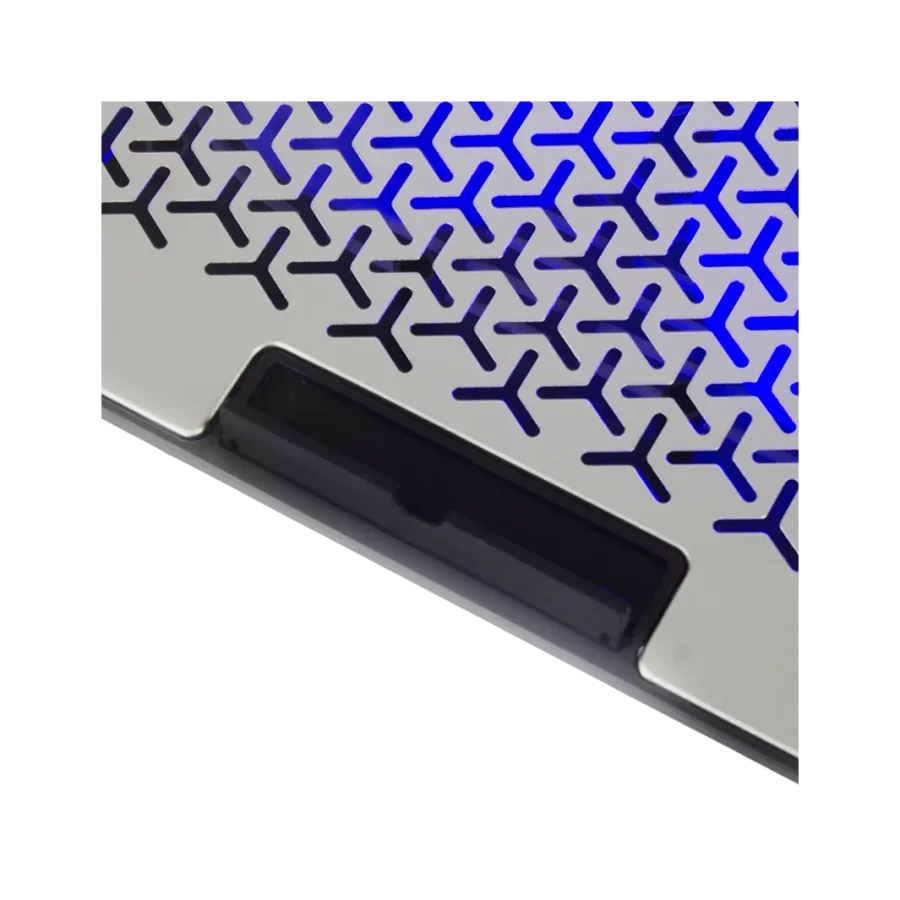 COOLER CYBERCOOL HA-80 ALUMINIO LED AZUL 2 VENTILADORES