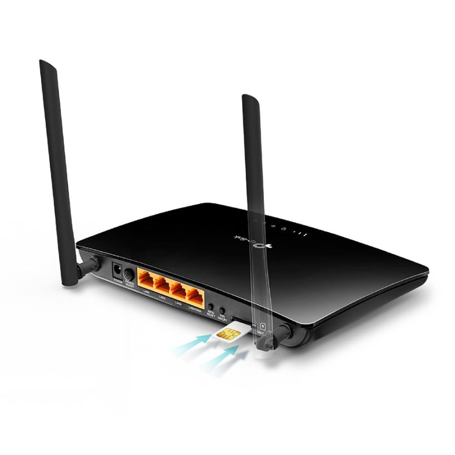 ROUTER TP-LINK TL-MR6400 4G LTE 300 Mbps WIFI CON RANURA PARA TARJETA SIM