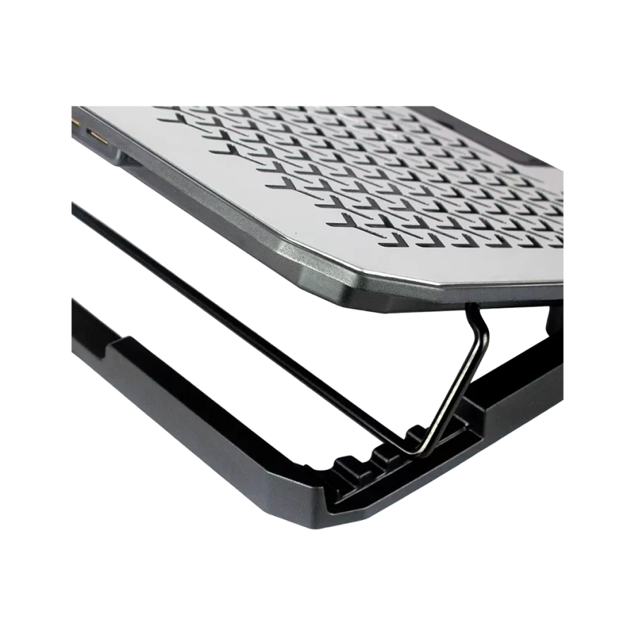 COOLER CYBERCOOL HA-80 ALUMINIO LED AZUL 2 VENTILADORES