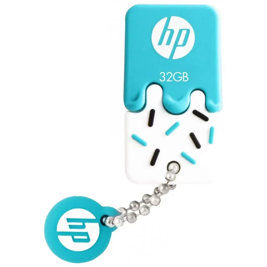 MEMORIA USB HP 32GB 2.0 V178B FLASH DRIVE BLANCO/TURQUESA
