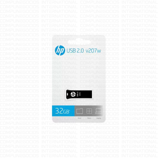 MEMORIA USB HP 32GB 2.0 V207W FLASH DRIVE NEGRO