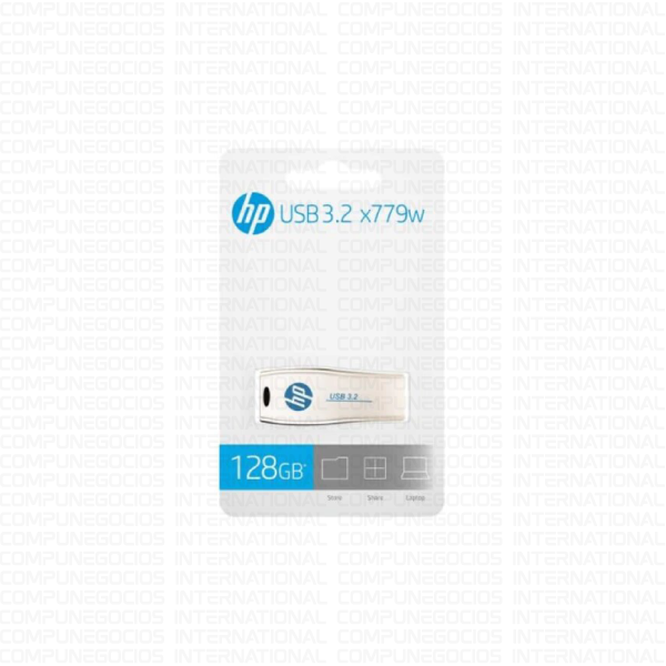 MEMORIA USB HP 128GB 3.2 X779W FLASH DRIVE METÁLICO