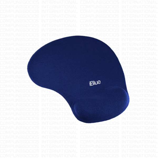 MOUSE PAD IBLUE ERGONÓMICO MP-372-BL  BASE ANTIDESLIZANTE AZUL