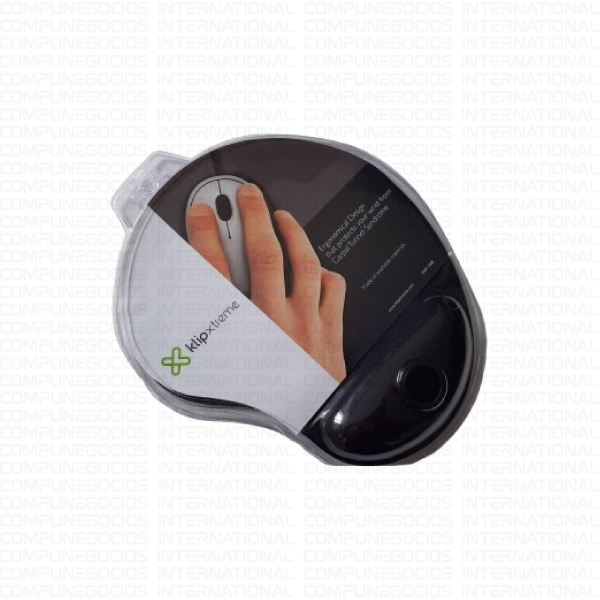 MOUSE PAD KLIP XTREME CON SOPORTE ERGONOMICO KMP-100B