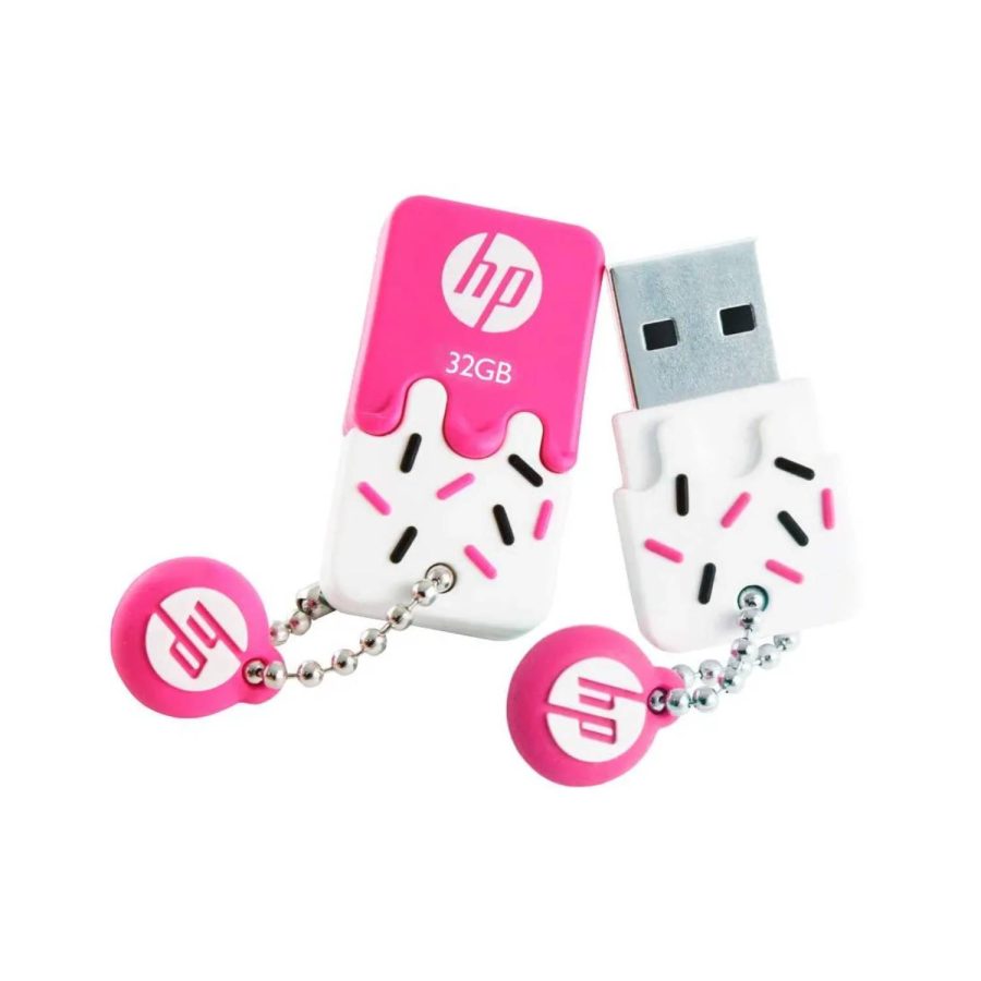 MEMORIA USB HP 32GB 2.0 V178P FLASH DRIVE BLANCO/ROSADO
