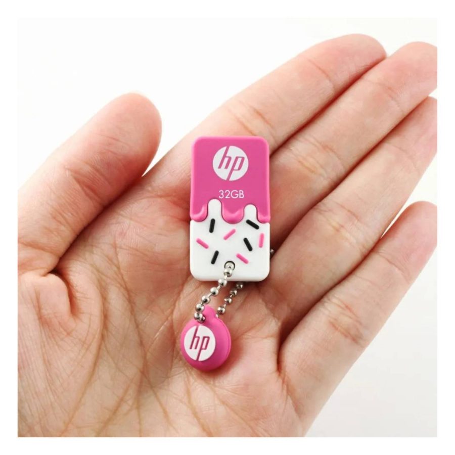 MEMORIA USB HP 32GB 2.0 V178P FLASH DRIVE BLANCO/ROSADO