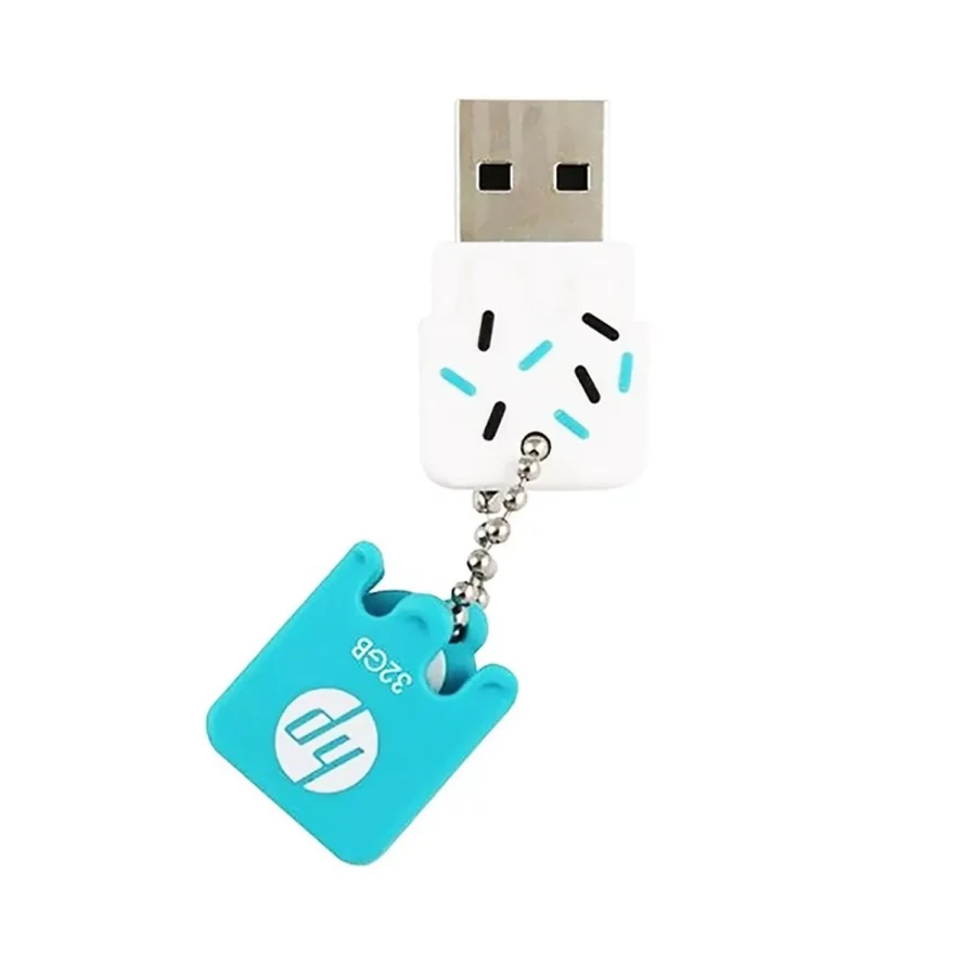 MEMORIA USB HP 32GB 2.0 V178B FLASH DRIVE BLANCO/TURQUESA